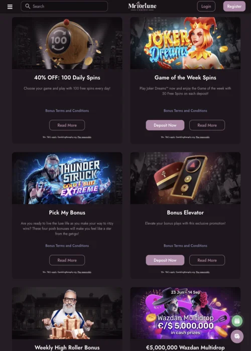 Bonus System Mr Fortune Casino<